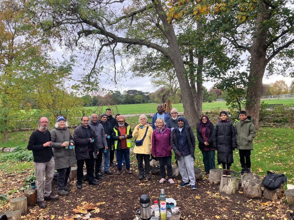 20 volunteers standing for photo